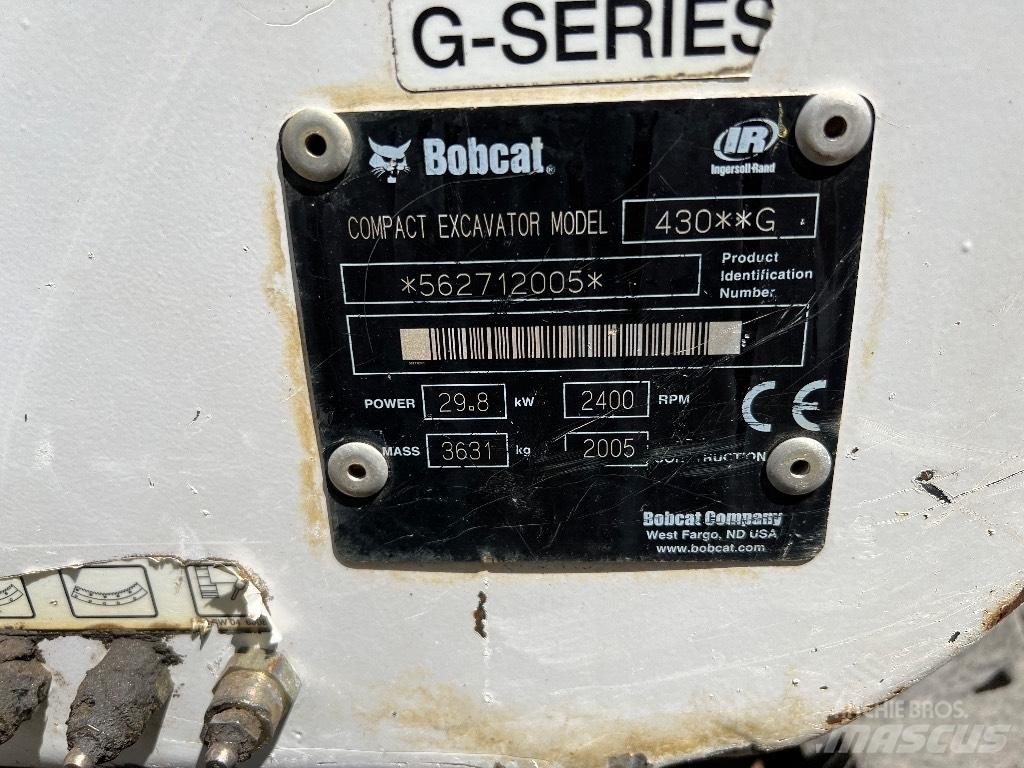 Bobcat 430 Miniescavadeiras