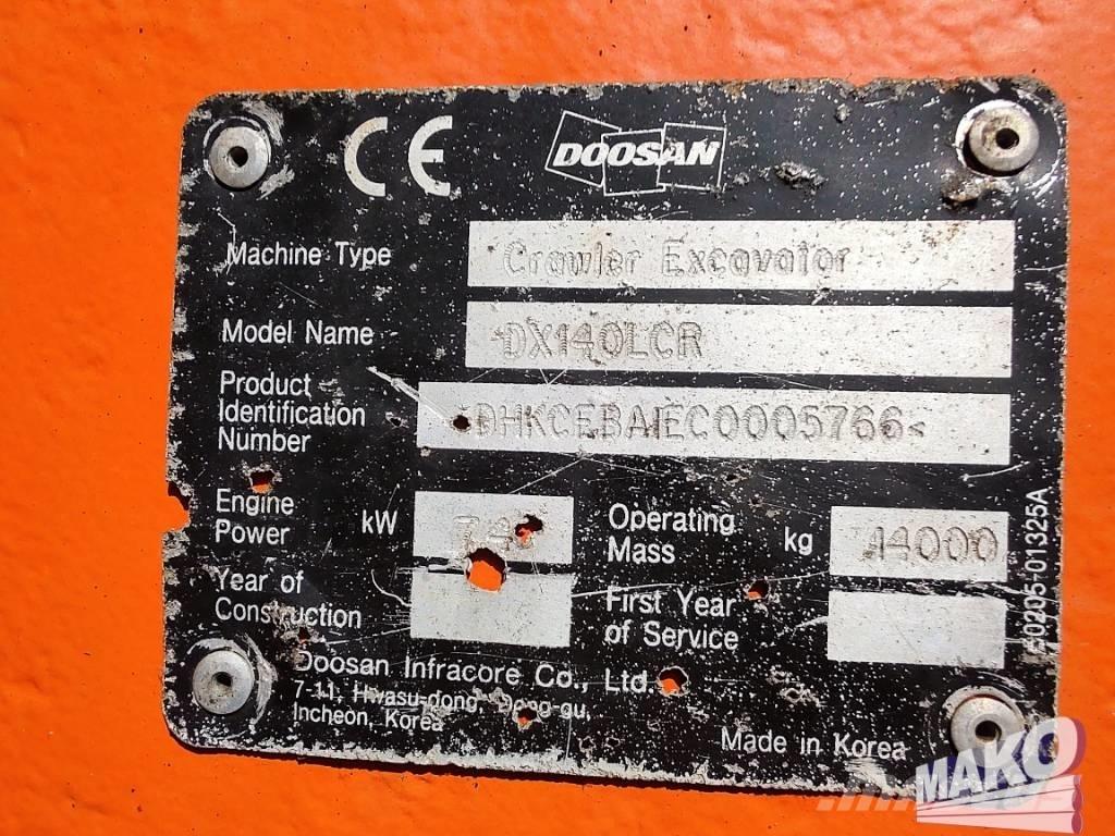 Doosan DX 140 LCR Escavadeiras de esteiras