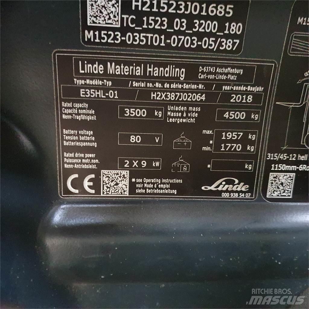 Linde E35HL Empilhadores eléctricos