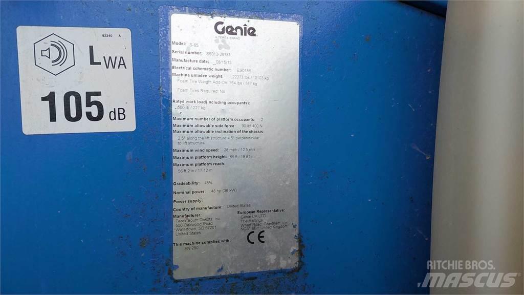 Genie S65 Elevadores braços Telescópicos