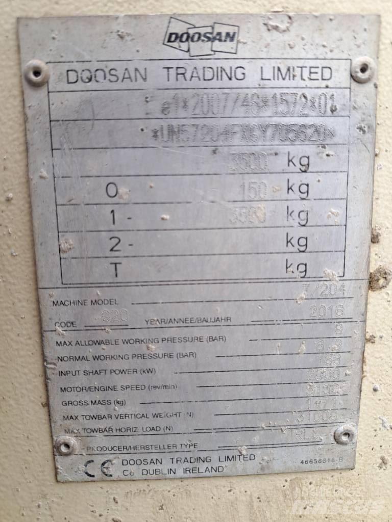Doosan 7/204 Compressores