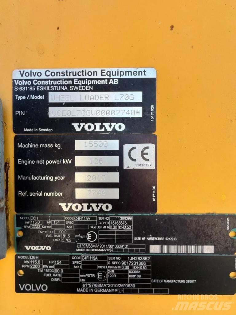 Volvo L70G Carregadeiras de rodas