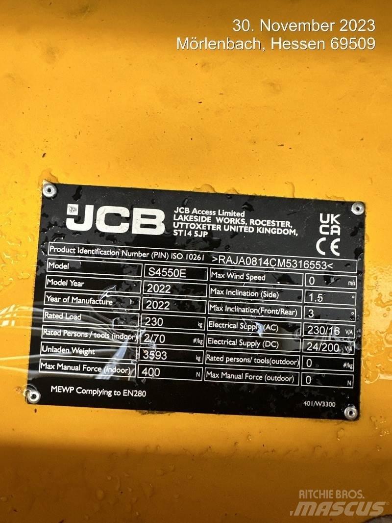 JCB S4550E Elevadores de tesoura
