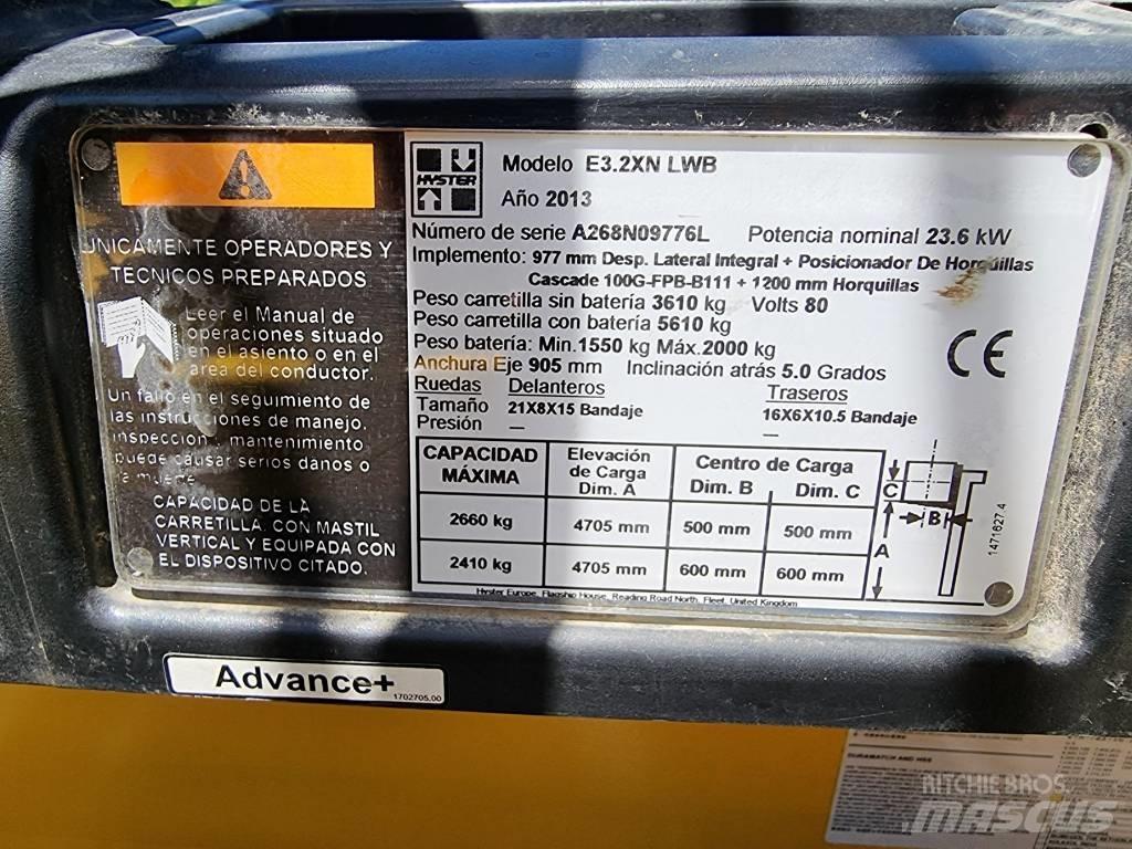 Hyster E 3.20 XN LWB Empilhadores eléctricos
