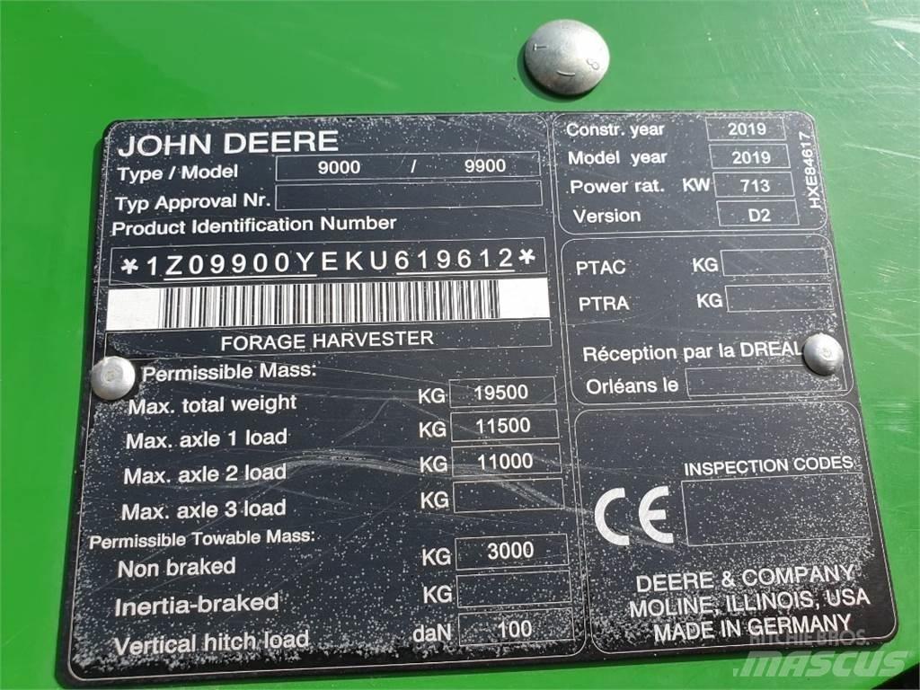 John Deere 9900 Ceifeiras de forragem