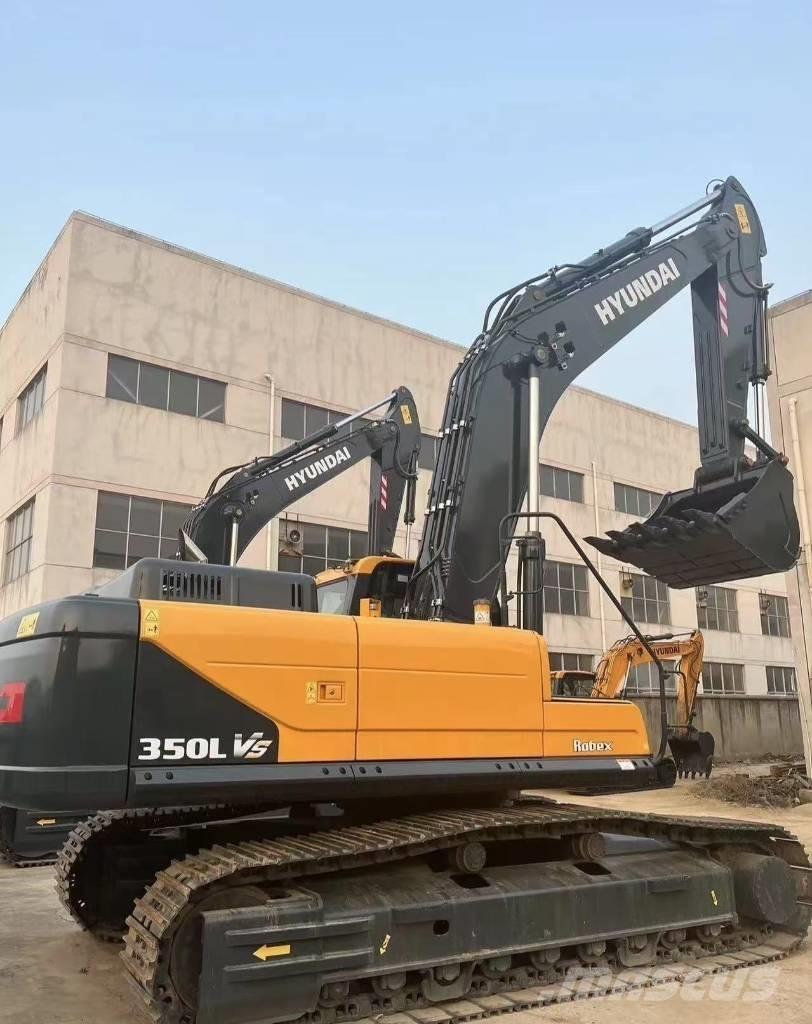 Hyundai 350 L VS Escavadeiras de esteiras