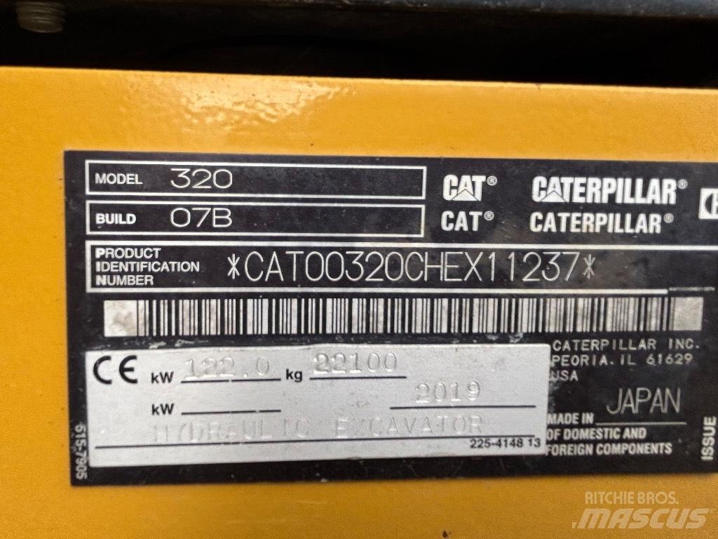 CAT 320 Escavadeiras de esteiras