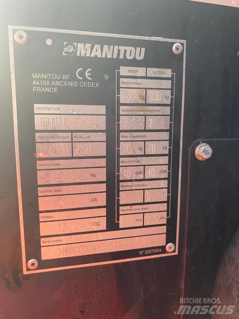 Manitou 160 ATJ Elevadores braços articulados