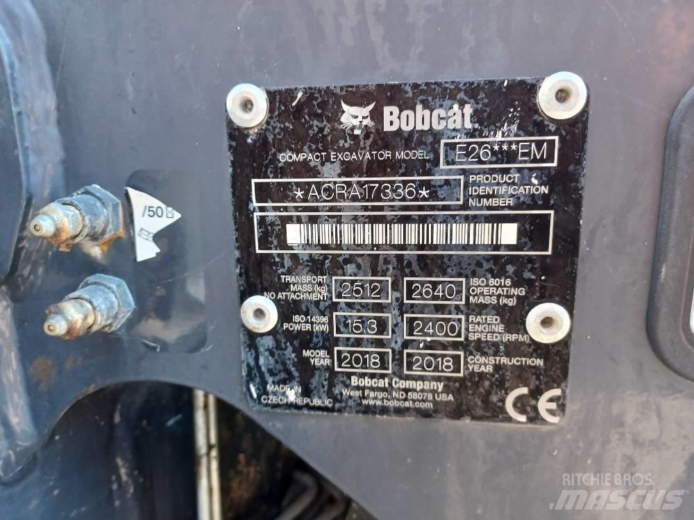Bobcat E 26 Miniescavadeiras