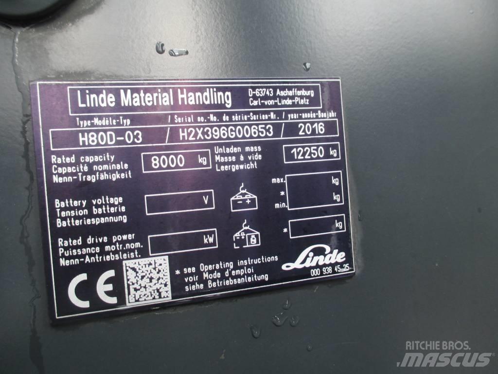 Linde H80D Empilhadores Diesel