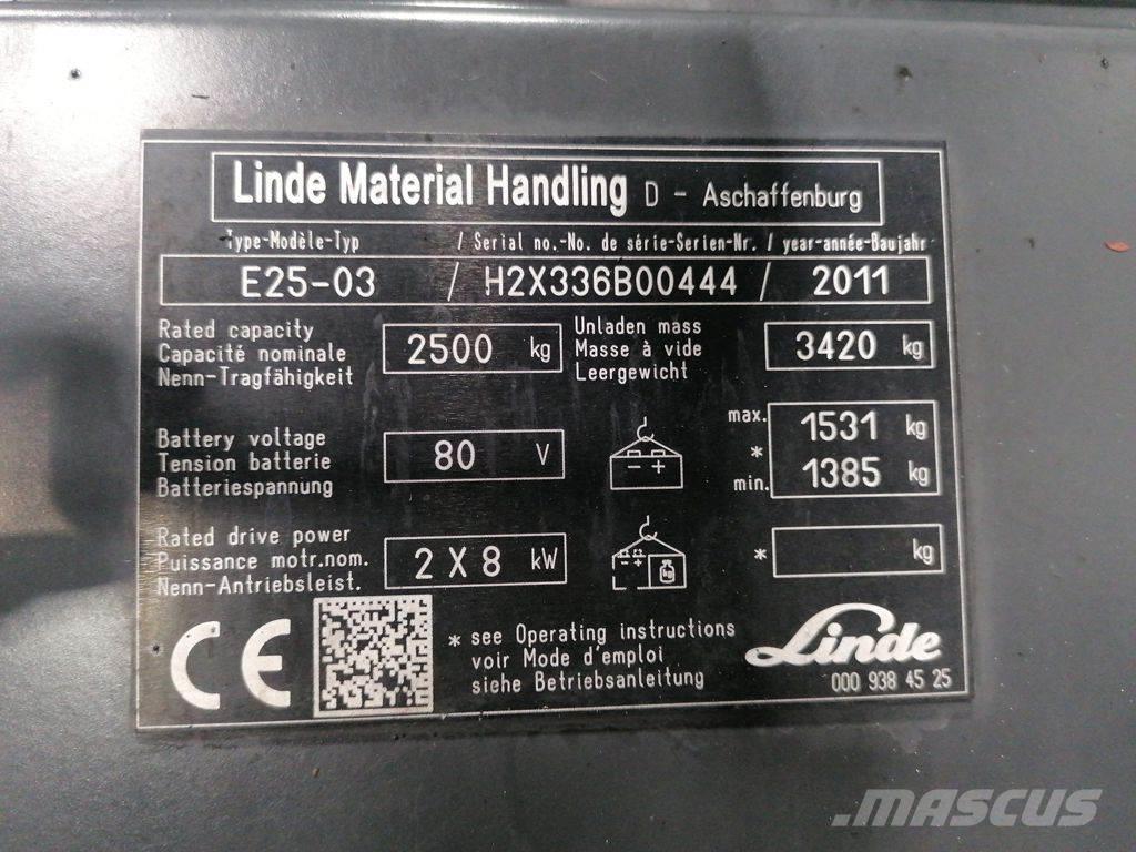 Linde E25-03 Empilhadores eléctricos