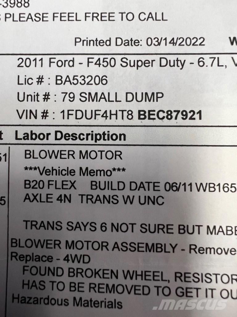 Ford F450 SUPER  DUTY Construção - Outros
