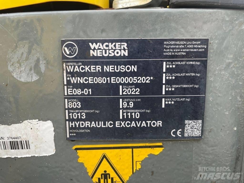 Wacker Neuson 803 Escavadeiras de esteiras