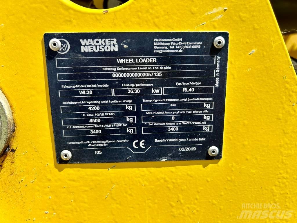 Wacker WL 38 Carregadeiras de rodas