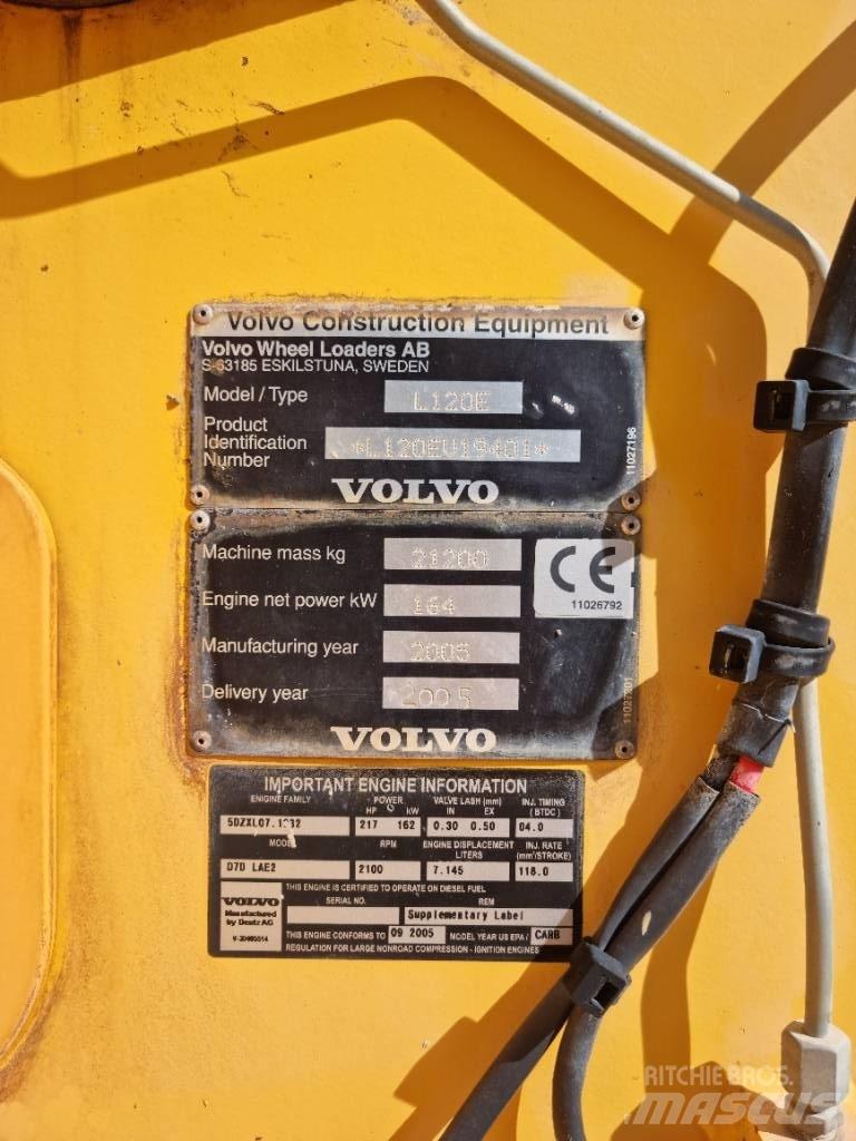 Volvo L 120 E Carregadeiras de rodas