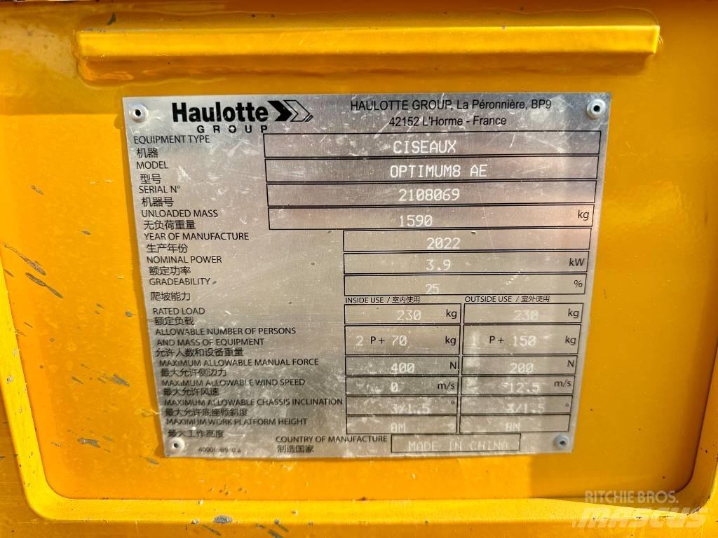 Haulotte OPTIMUM 8 Elevadores de tesoura