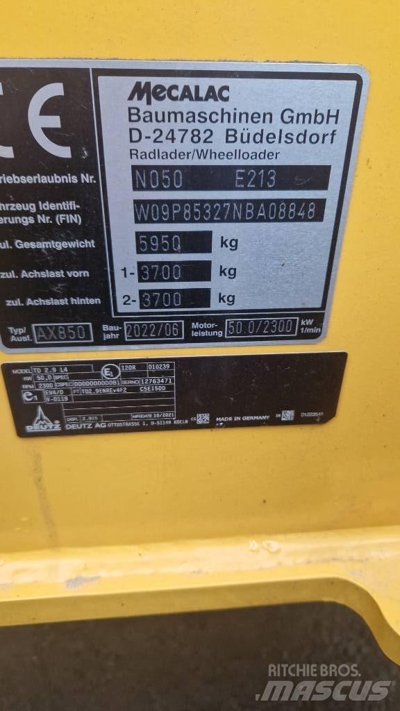 Mecalac AX 850 Carregadeiras de rodas