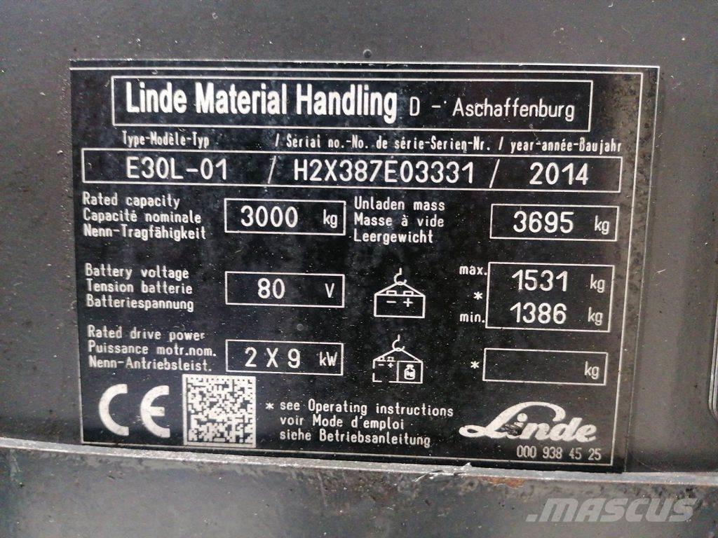 Linde E30L-01 Empilhadores eléctricos