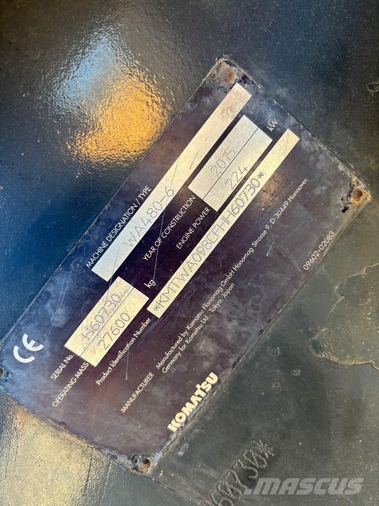 Komatsu WA 480-6 Carregadeiras de rodas