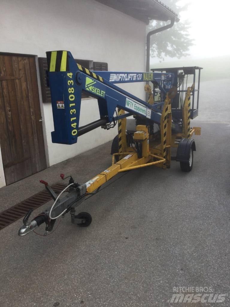 Niftylift 120HDE Plataformas aéreas montadas em atrelados