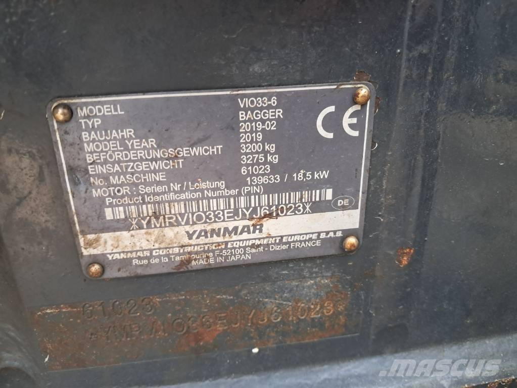 Yanmar Vio 33 Miniescavadeiras