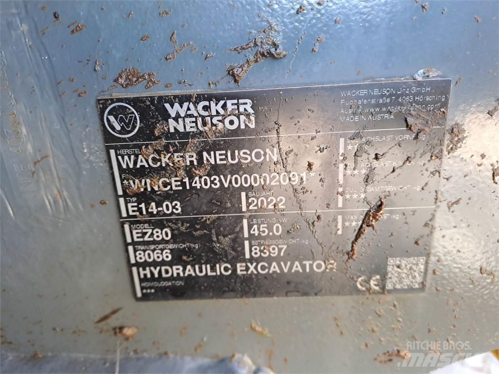 Wacker Neuson EZ80 Escavadeiras de esteiras