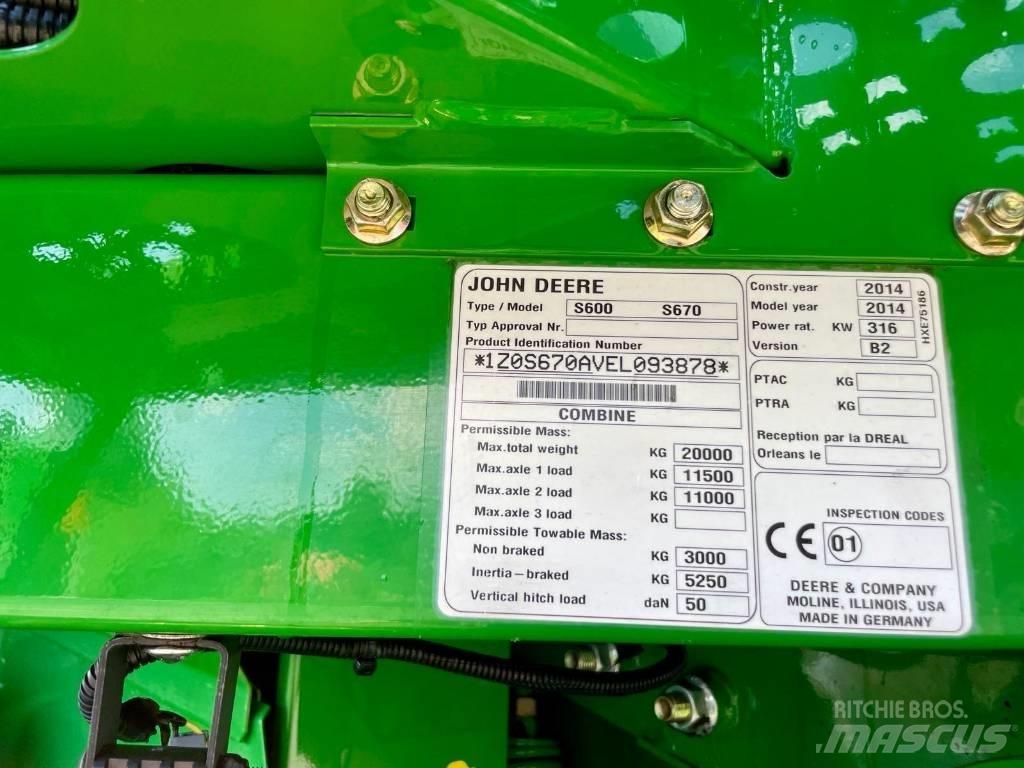 John Deere S 670 i Ceifeiras debulhadoras