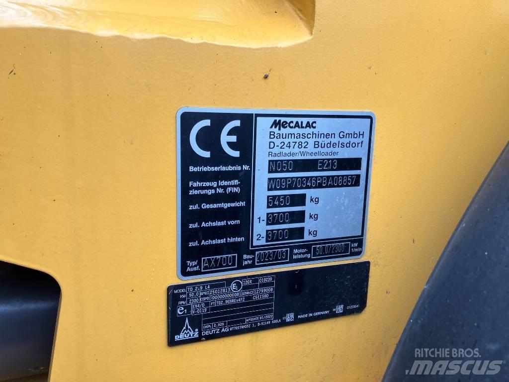 Mecalac AX 700 Carregadeiras de rodas