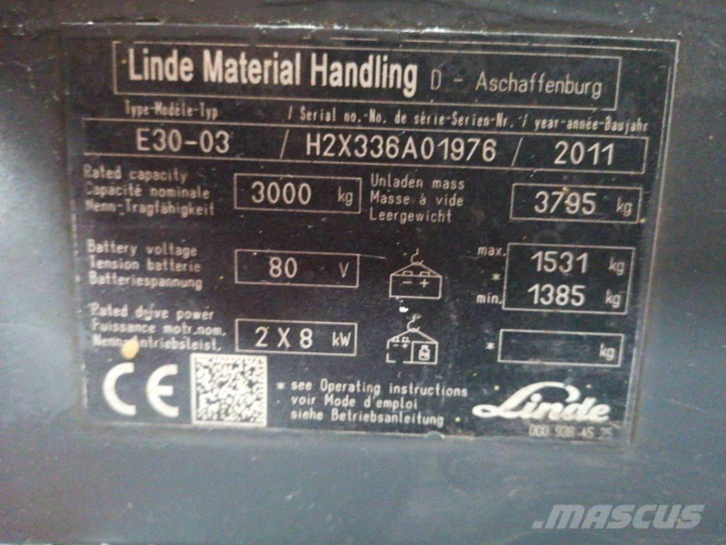 Linde E30-03 Empilhadores eléctricos