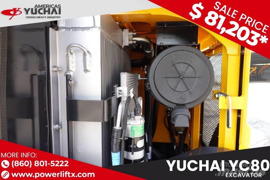 Yuchai YC80 Escavadeiras de esteiras