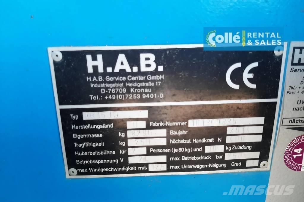 HAB TR16JD | 2014 Elevadores braços Telescópicos