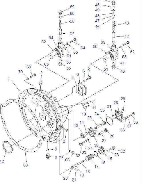 Komatsu D85A-21 Transmissăo