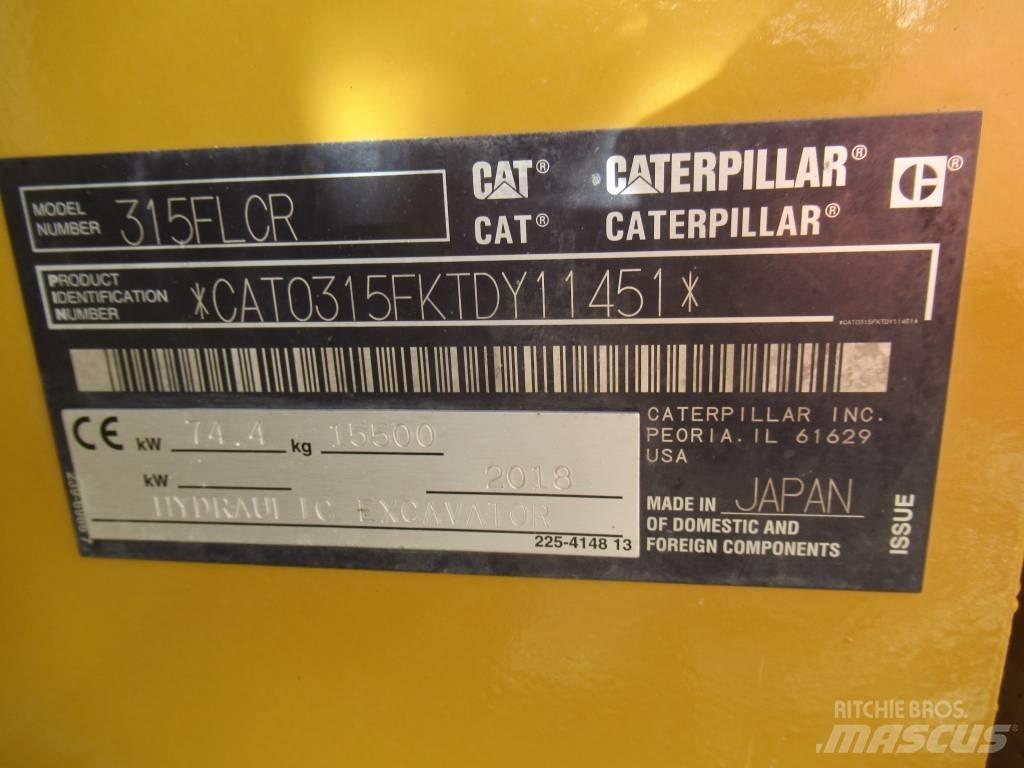 CAT 315F LCR Escavadeiras de esteiras