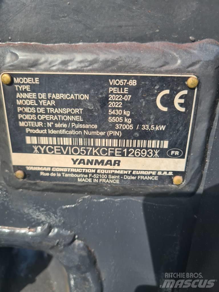 Yanmar Vio 57-6B Miniescavadeiras