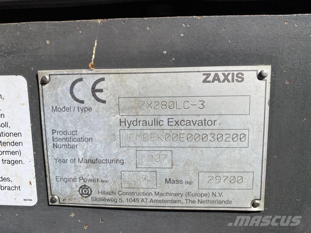 Hitachi ZX 280 LC-3 Escavadeiras de esteiras