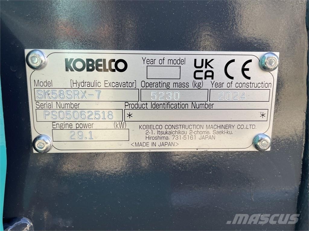 Kobelco SK 58 SRX-7 Miniescavadeiras