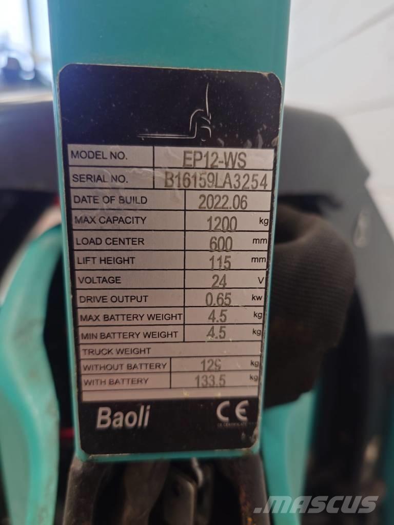 Baoli EP 12 Li-ION Porta palettes