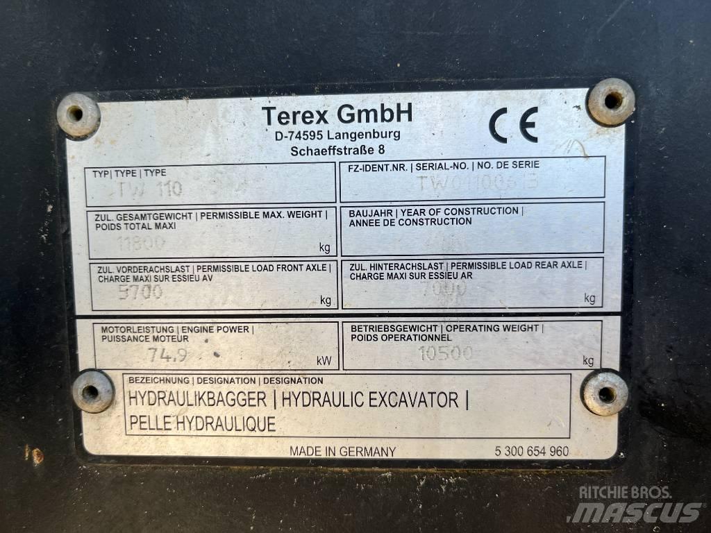 Terex TW 110 Escavadoras de rodas