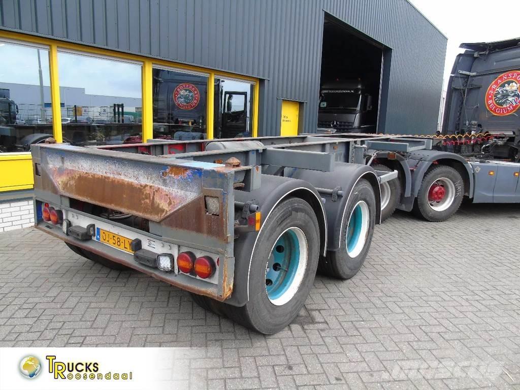  TR'AX 2 AXLE + 20FT Semi Reboques Porta Contentores