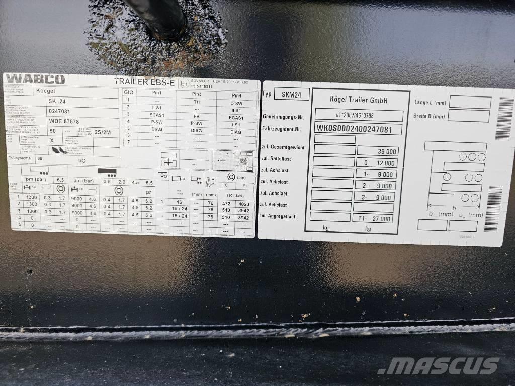 Kögel SKM24 Semi Reboques Basculantes