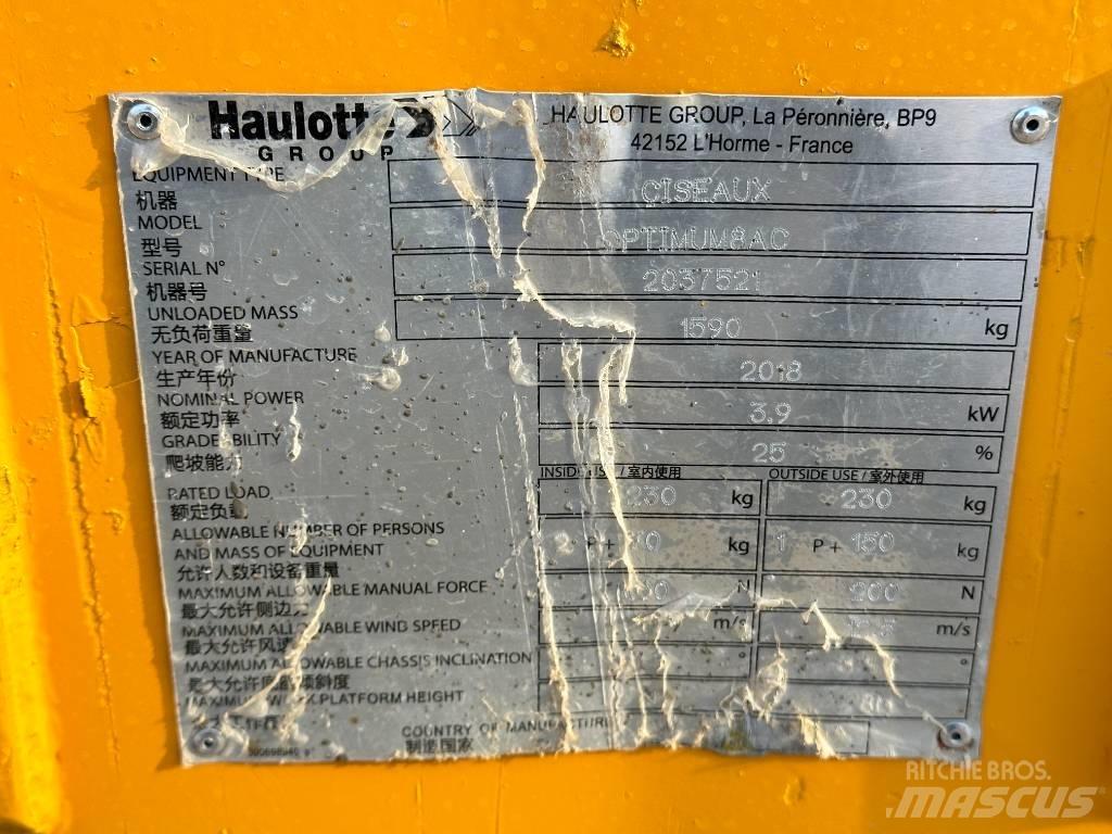 Haulotte OPTIMUM 8 Elevadores de tesoura