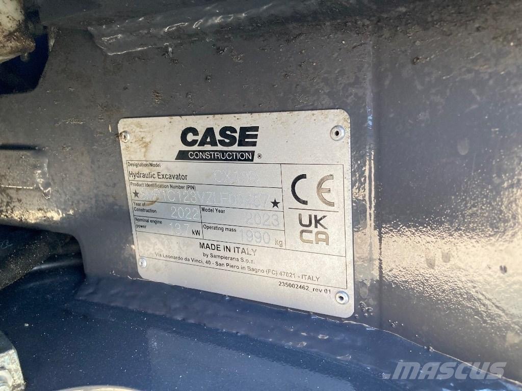 CASE CX 19 D Miniescavadeiras