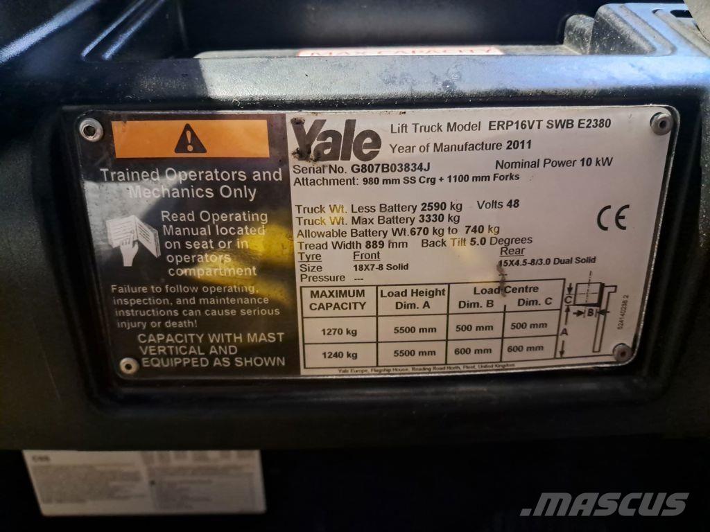 Yale ERP16VT Empilhadores eléctricos
