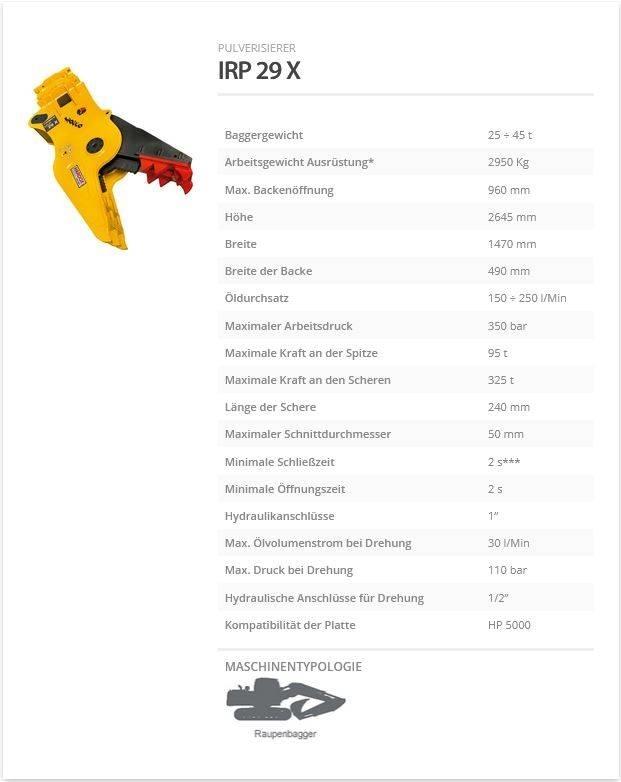 Indeco IRP 29 X Trituradores
