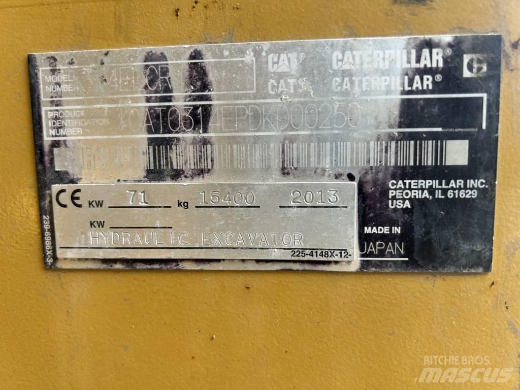 CAT 314 E LCR Escavadeiras de esteiras