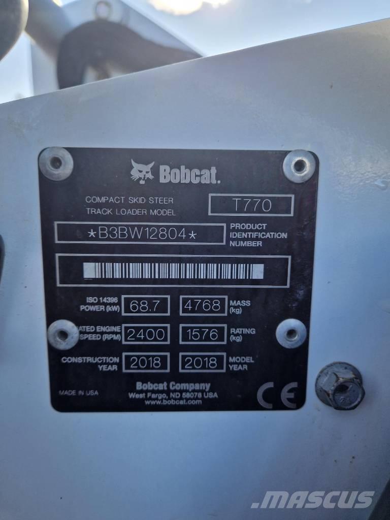 Bobcat T 770 Carregadoras de lagartas