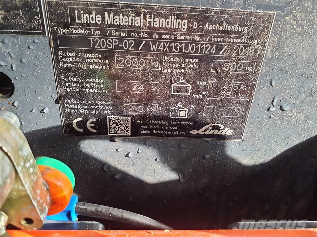 Linde T20SP kurz Porta palettes