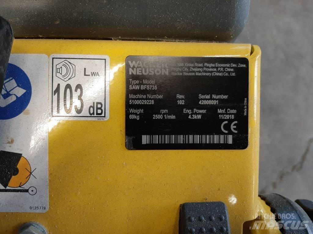 Wacker Neuson BFS735 Serras para Betão e Pedra