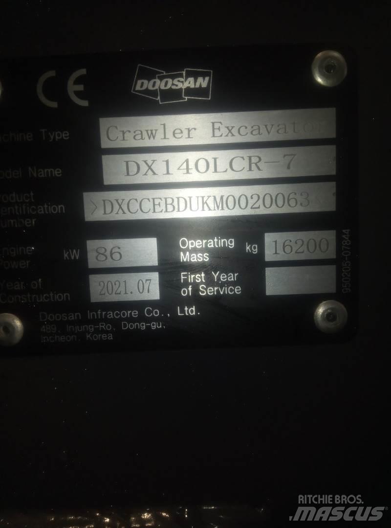Doosan DX140LCR-7 Escavadeiras de esteiras
