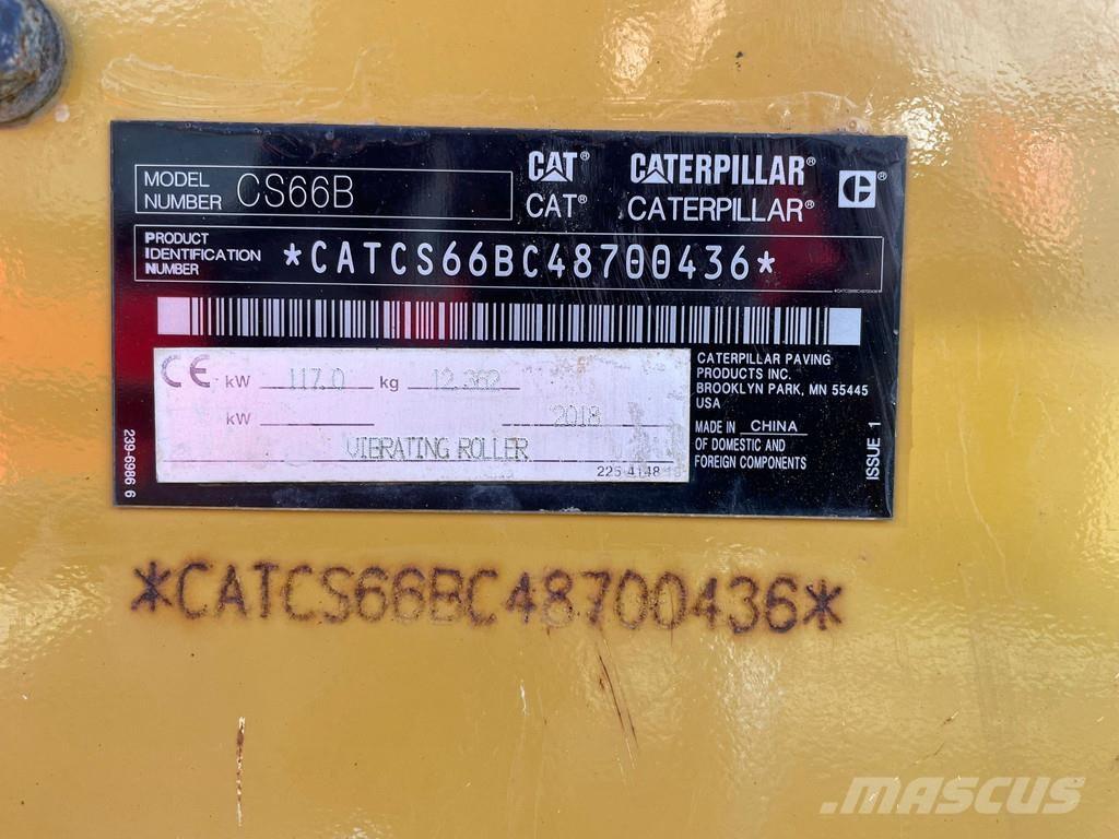 CAT CS66B Cilindros Compactadores monocilíndricos